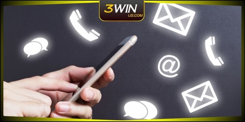 Chat trực tiếp và hotline liên hệ 3WIN